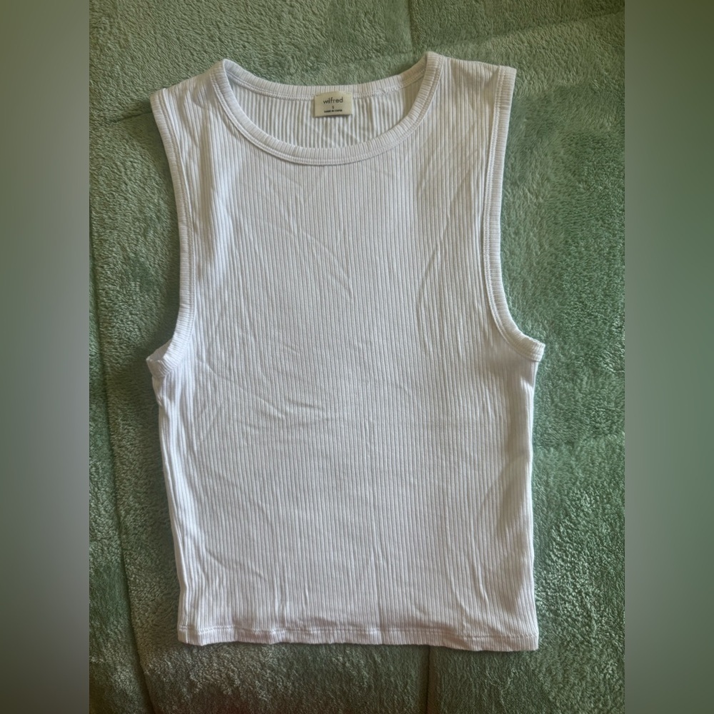 Wilfred Ivory Ribbed Tank Top